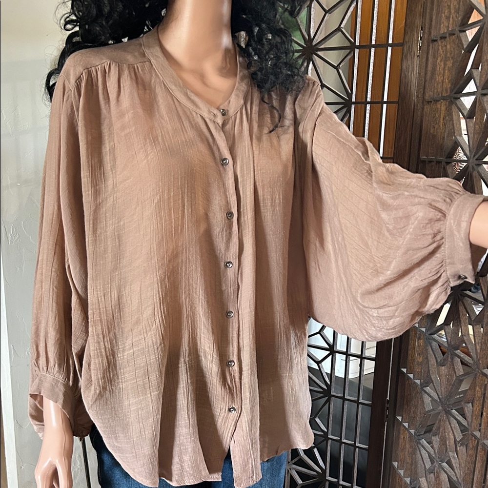 PURPLE SNOW BLOUSE SIZE L